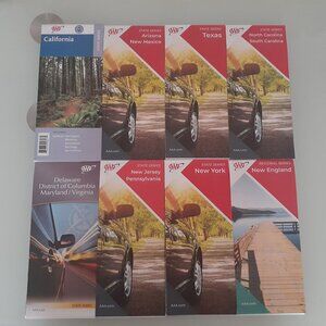 US City State AAA Maps 8 total as pictured New